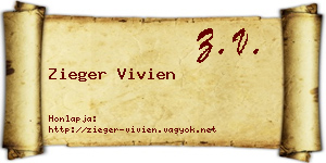 Zieger Vivien névjegykártya